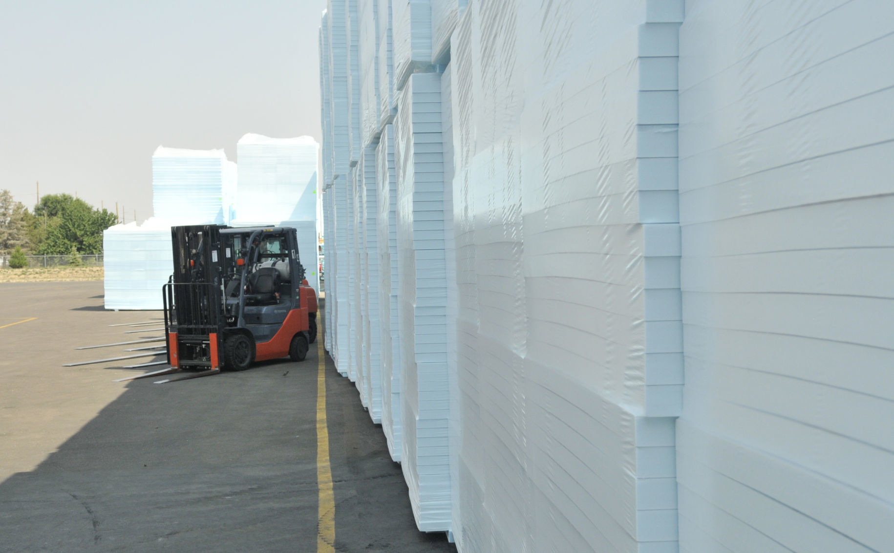 Styrofoam boards